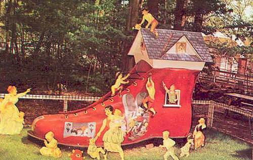 Deer Forest - Old Postcard Of Shoe (newer photo)